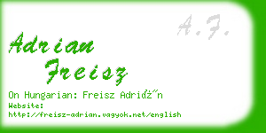 adrian freisz business card